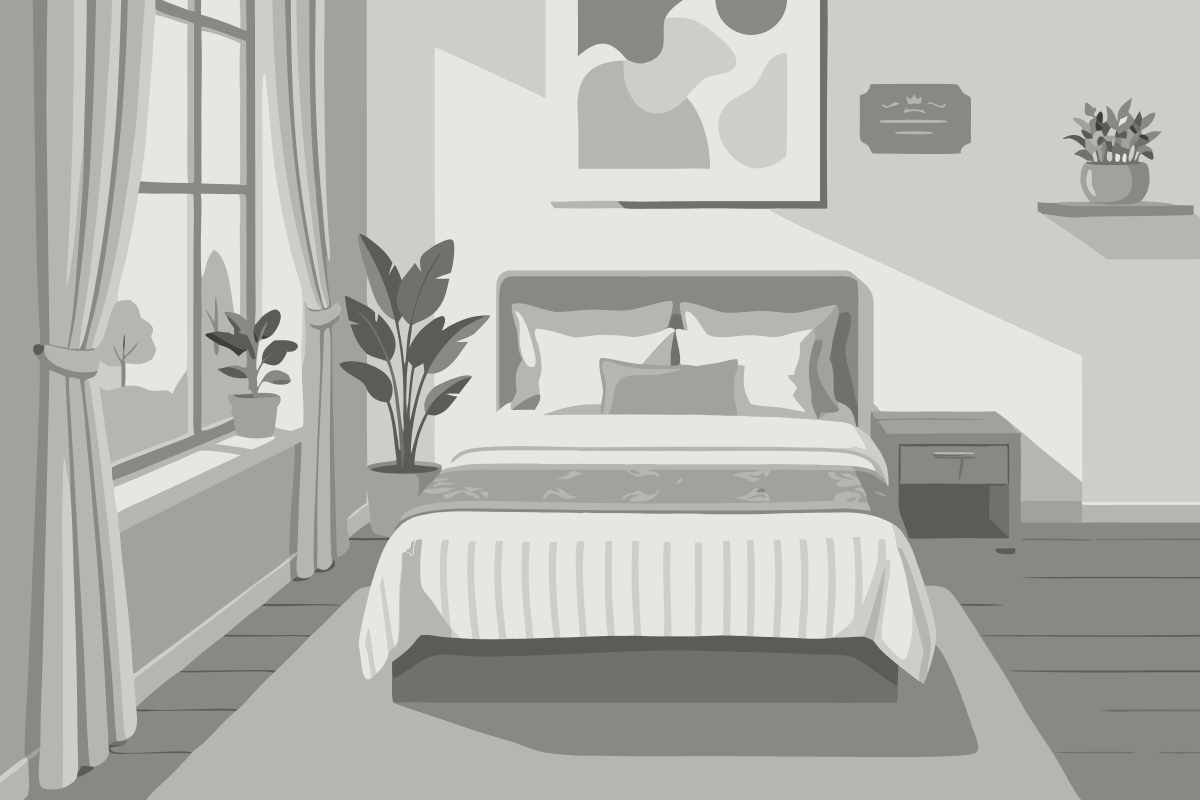 Single Bed in Male Dormitory Room